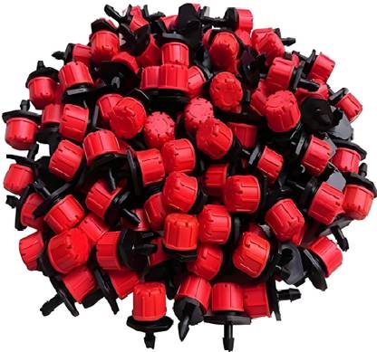 Vinayakart Irrigation Adjustable 50 Piece Dripper Red Black Color Drip Irrigation Kit. Drip Irrigation Kit