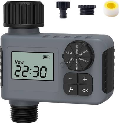 Verilux Digital Garden Farm Drip Irrigation Timer with Waterproof Auto Watering System Drip Irrigation Kit
