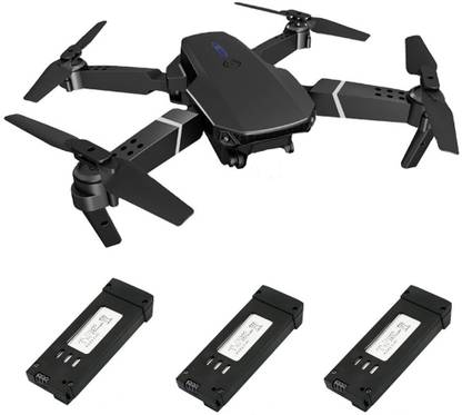 Skylight A45K 360 Degree Black Foldable 720p Wifi Remote Control Drone with Three Battery Drone
