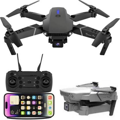 DigiClues E88 Pro 4K Dual Camera VR 3D Mode Flying Battery Long Range FPV RC Foldable Mini Drone