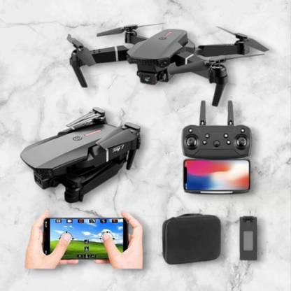 Swa Mi E88 Camera dronremot Control Quadcopter 360 Flip Stunt WiFi Wings 2 Batteries_2 Drone