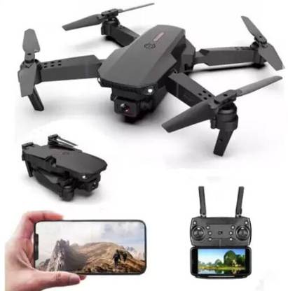 RECTITUDE Buy E88 Foldable Quadcopter | WiFi 480P FPV Dual Camera | Position Locking Drone Drone