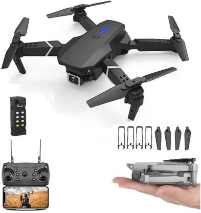 Integriti Foldable Toy-Drone with HQ-WiFi-Camera-Remote-Control-for-Kids Selfie-Flips Drone