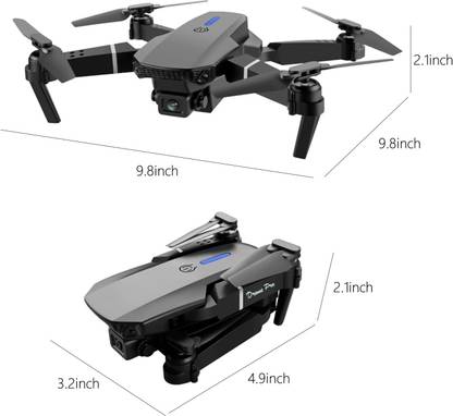 Barbie Drone with 4K Camera WiFi 1080P HD Dual Foldable RC Drone Altitude Hold Headless Drone