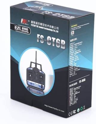 Sandeep Enterprises Flysky FS-CT6B 6-Channel Metal Transmitter + Receiver (Black) Drone