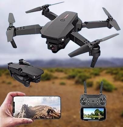 DRONE E-88 WIFI FPV With Wide Angle HD 4K 1080P Camera Height Hold RC Foldable Drone