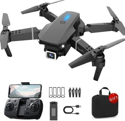 DRwilla E88 Pro 4K Camera Drone with WiFi FPV, Brushless Motor, and Foldable Design Drone