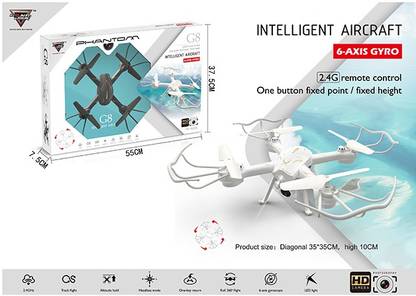 Toyland.toys Super Phantom Drone-intelligent aircraft, 2.4G remote Control with HD Camera Drone
