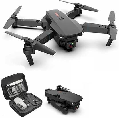 RECTITUDE New Professional E88 Pro Remote Control Foldable Dual Camera 720p Drone