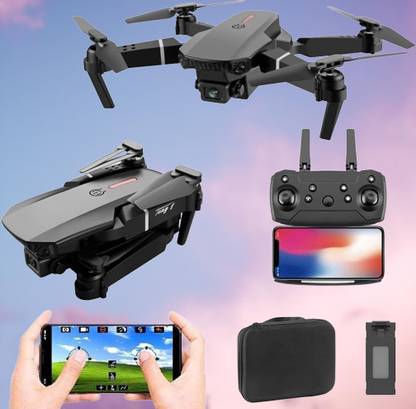 DRONE Mini E88 Pro With HD 4K Single Dual Camera Height Hold RC Foldable Drone