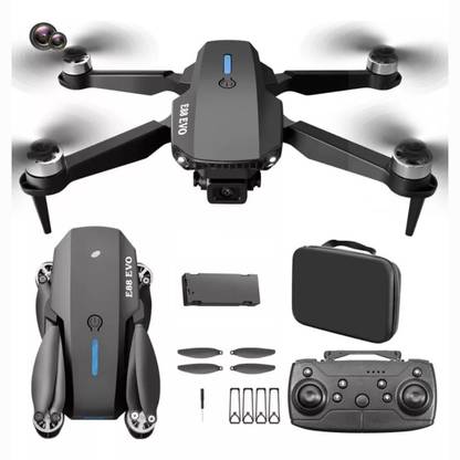 Fitpro E88 Pro Evo Drone:E88 Pto Evo 4K HD Dual Camera Wide Angle FPV Real time Drone Drone
