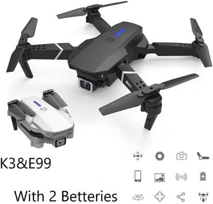 Digiwins E99 Black Quadcopter Drone 2 Batteries Drone