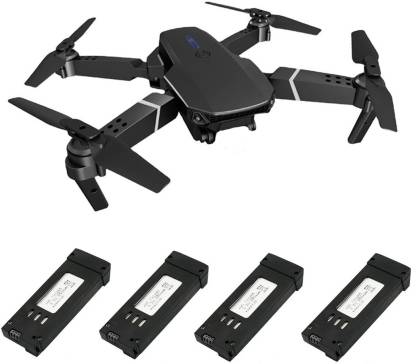 Highfly Black Foldable Wifi 4K HD Drone With Four Battries Drone