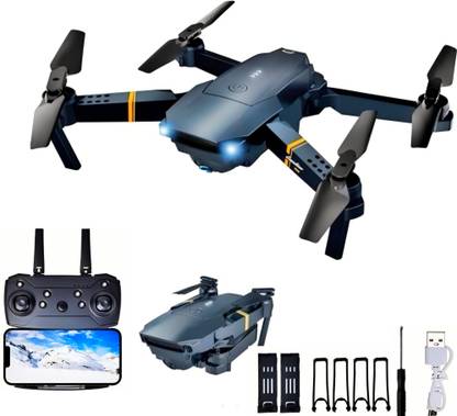 TECHBIZZ E 998 Pro with dual battery and 4k camera micro foldable Drone