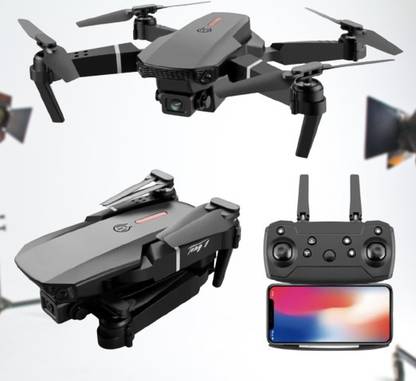 DRONE E-88 Foldable Altitude Hold Quadcopter s With 4K HD Camera Drone