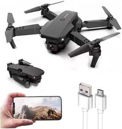 DRONE E88 PRO Version With 4K HD Dual Camera Wifi App Control 2 Batteries Drone