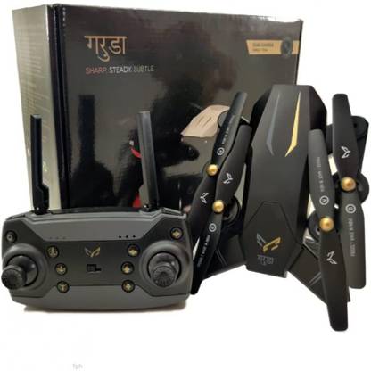 Wengonvila Black Garuda Drone Wifi Hd 1080P+720P Fpv Dual Camera Drone Box Version Drone