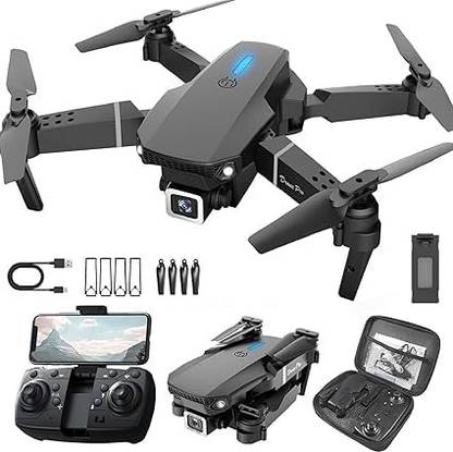Roaryflow 4k dual camera mini drone E88 Pro Foldable Drone One Key Take Off Locking Drone