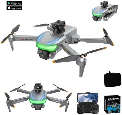GAMESOUL A17 Aerial Drone Obstacle Avoidance, 1080P Triple Gimbal Camera, Brushless Motor Drone