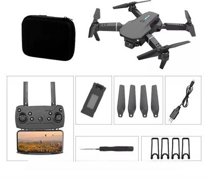 Swa E8 WiFi Camera Remote Control Quadcopter 360 Flip Stunt Drone 2 Batteries1 Drone