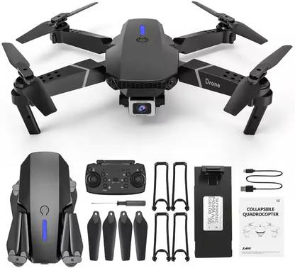 Swa Mi E88 Foldable Quadcopter WiFi 480P FPV Dual Camera 2 battries1 Drone