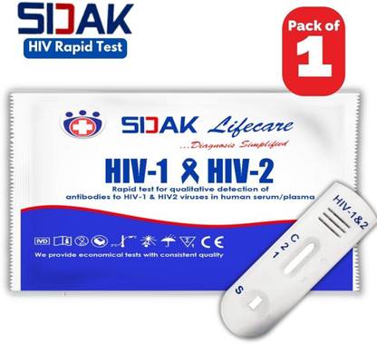 sidak HIV-1 & HIV-2 Rapid Blood test Blood Test
