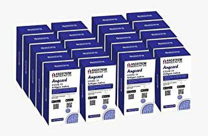Angcard Covid-19 Rapid Saliva test Kit India's First Saliva Based Kit Pack of 20 COVID-19 Rapid Antigen Kit (Home-based/self)