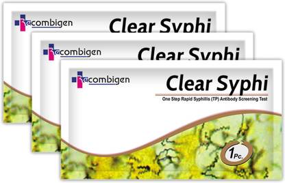 Recombigen Clear Syphi, Syphilis Rapid Test Kit (Serum) Antigen Self Test Kit