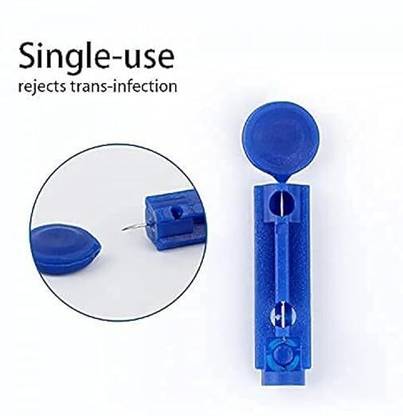 Dr.Manya Mittal Meditech SCrew Plastic Blood Lancet Pack of 200 PCs Blood Test