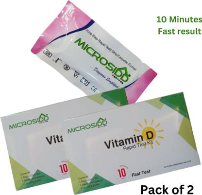 MICROSIDD Vitamin D Rapid Test kit (Pack of 2) Blood Test