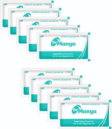 Dr.Manya Dr Manya Dengue IgG/IgM AB Test Kit 10Pcs Fast & Simple Home Screening Blood Test