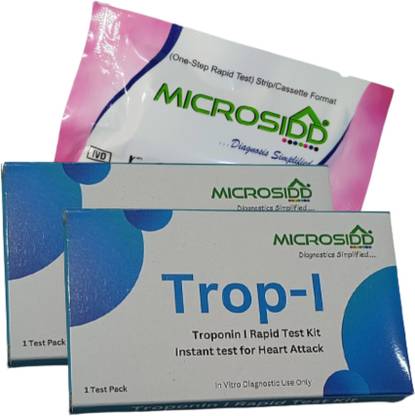 MICROSIDD Trop-I Heart Attack Test Pack of 2 Antigen Self Test Kit