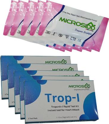 MICROSIDD Trop-I Heart Attack Test Pack of 10 Antigen Self Test Kit