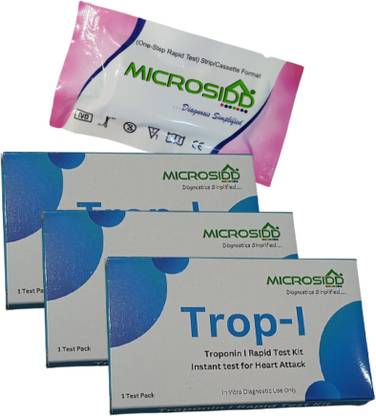 MICROSIDD Trop-I Heart Attack Test Pack of 3 Antigen Self Test Kit