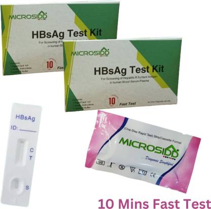 MICROSIDD HBsAg Fast (Pack of 2) Antigen Self Test Kit