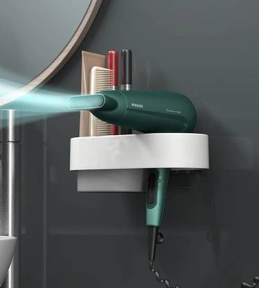 Amulakh Self-Adhesive Hair Dryer Stand Wall Mounted Dryer Holder Wall Mounted Dryer Holder