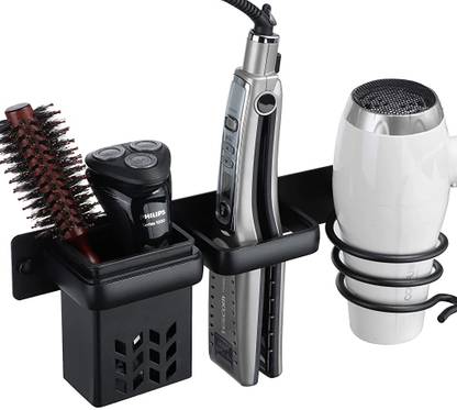 ELEPHANTBOAT 3 in 1 Hair Dryer Stand Hair Dryer Holder for Wall, Wall Mounted Hair Dryer Rack Wall Mounted Dryer Holder