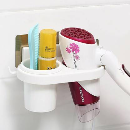HOKiPO Magic Sticker Series Self-Adhesive Hair Dryer Holder Wall Mounted Dryer Holder