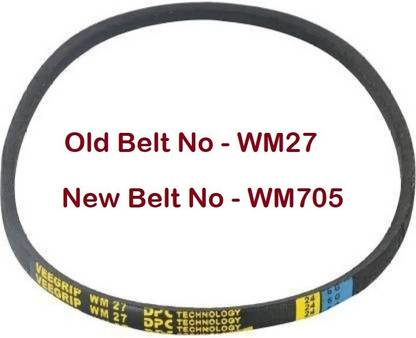 vinad WM 27 Belt suitable for Whirlpool Big pulley semi automatic washing machine. 2.5 cm Drying Machine Timing Belt