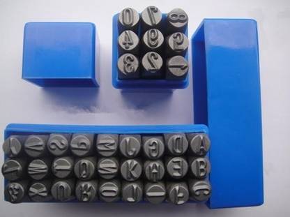 illuminate Tools 36Pcs 4mm (5/32 inch) Letter & Number Punch Set 9 Numbers 4 mm Drying Machine Timing Belt