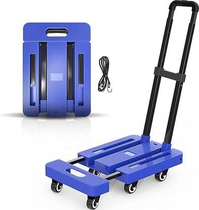 OXMEZA Foldable Platform Trolley for Heavy Weight/Material Handling Goods Trolley Platform Trolley