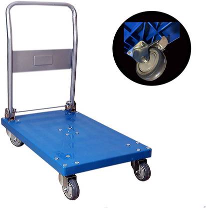 Aarvik Portable Foldable Plastic Platform Trolley Dolly Cart For Lifting Heavy Weights Platform Trolley