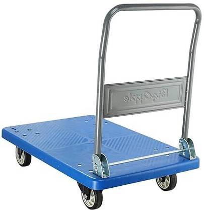 MPL 150kg Capacity Plastic Foldable Platform Trolley for Heavy Weight/Material Platform Trolley