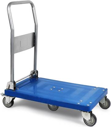 Aarvik Platform Trolley Foldable Handle Capacity:200 KG for Lifting Heavy Weight Platform Trolley