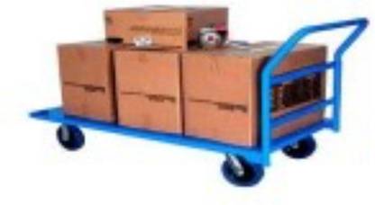 sti Material Steel,MS Powder Coated & 8’Castor Wheel,Having Loading Ability of 600kg Platform Trolley