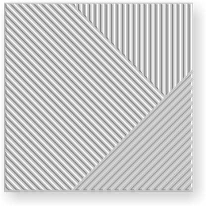 HDbyM Self Adhesive Embossed White Stripes Peel & Stick 3D Drywall Panel