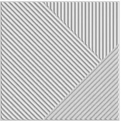 Kishlaytrading White Color Stripe Design - (19.7 x 19.7, Covers 32.28 Sq. ft. PVC PANNEL Drywall Panel