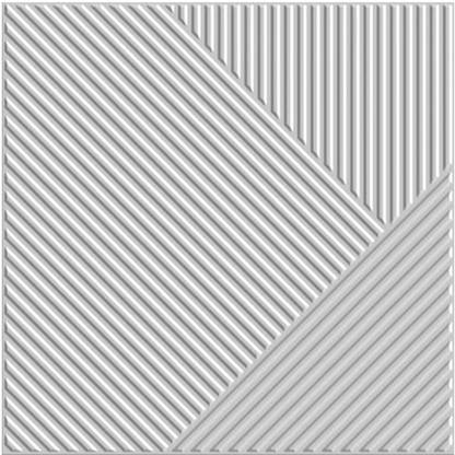 Kayra Decor 3D Self Adhesive Wall Panel -White Color Stripe Design- (Covers 48.42 Sq. ft.) Drywall Panel
