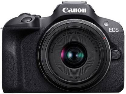 Canon R100 Mirrorless Camera RF-S 18-45mm f/4.5-6.3 IS STM  (Black)