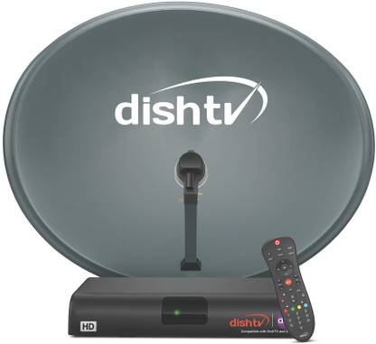 Dish TV SMART+ HD Set Top Box - DTH Connection with Gujarati 1 Month Royale Sports Kids SD Pack & 6 OTT Apps at No Extra Cost